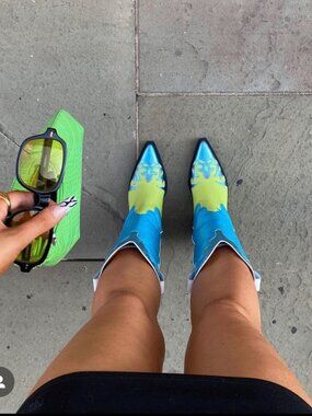 Toral cowboy boots - Blue and Green